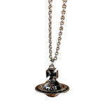 Vivienne Westwood Silver 3D Globe Necklace