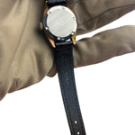 Tissot Vintage Silver Stick Dial Black Strap