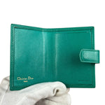 Christian Dior Vintage Grey Leather Card Holder
