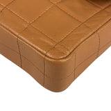Chanel Vintage Beige Leather  Chocolate Bar East- 1987