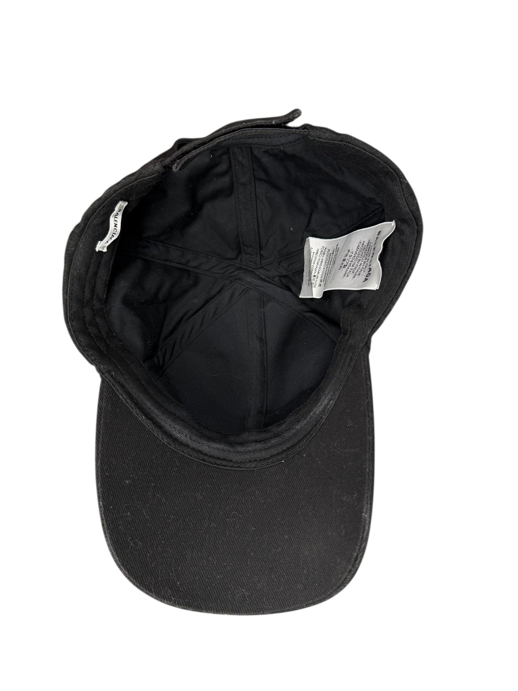 Balenciaga Black Neon Pink Logo Cap