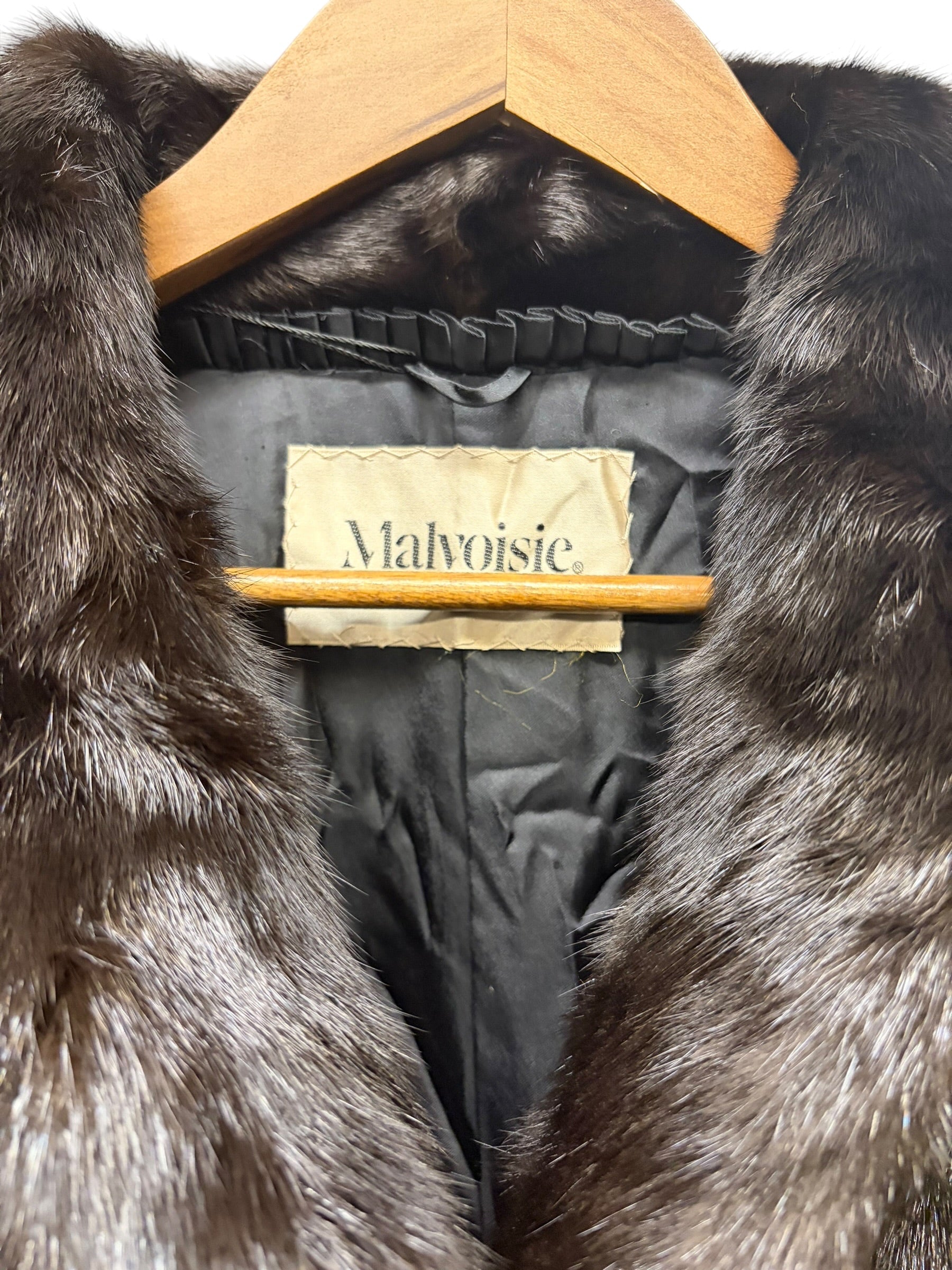 Vintage Brown Malvoise Mink Fur Coat