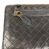 Bottega Veneta Woven Long Wallet Black