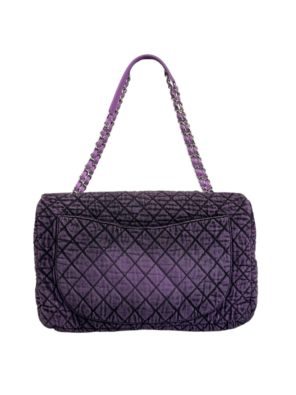 Chanel Purple Denimpressions XXL Flap Bag 2019