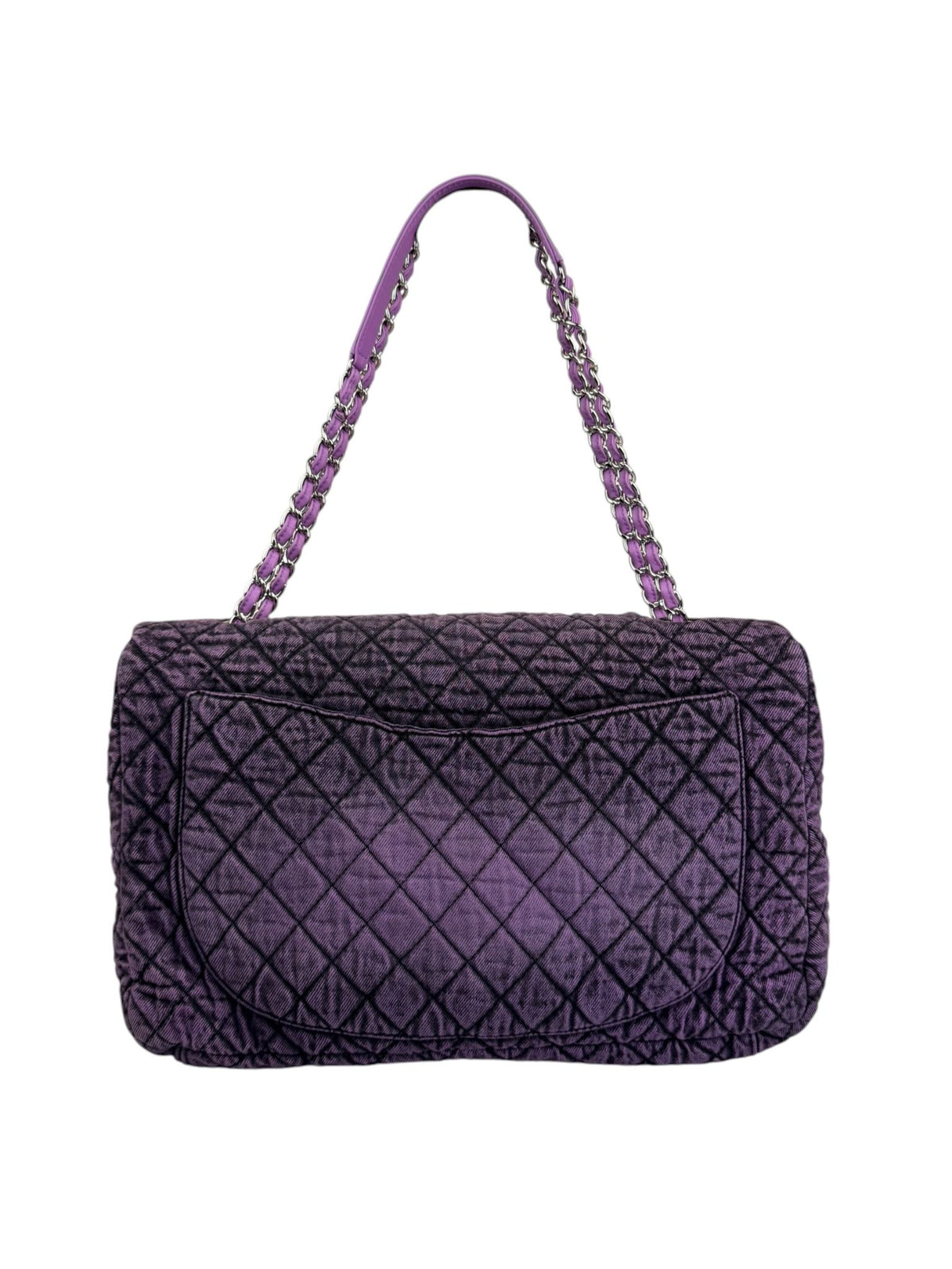 Chanel Purple Denimpressions XXL Flap Bag 2019