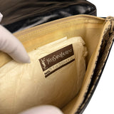 Yves Saint Laurent Black Quilted Leather Clutch