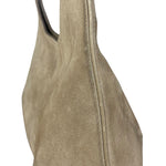 Ferragamo Vintage Beige Suede Hobo Shoulder Bag