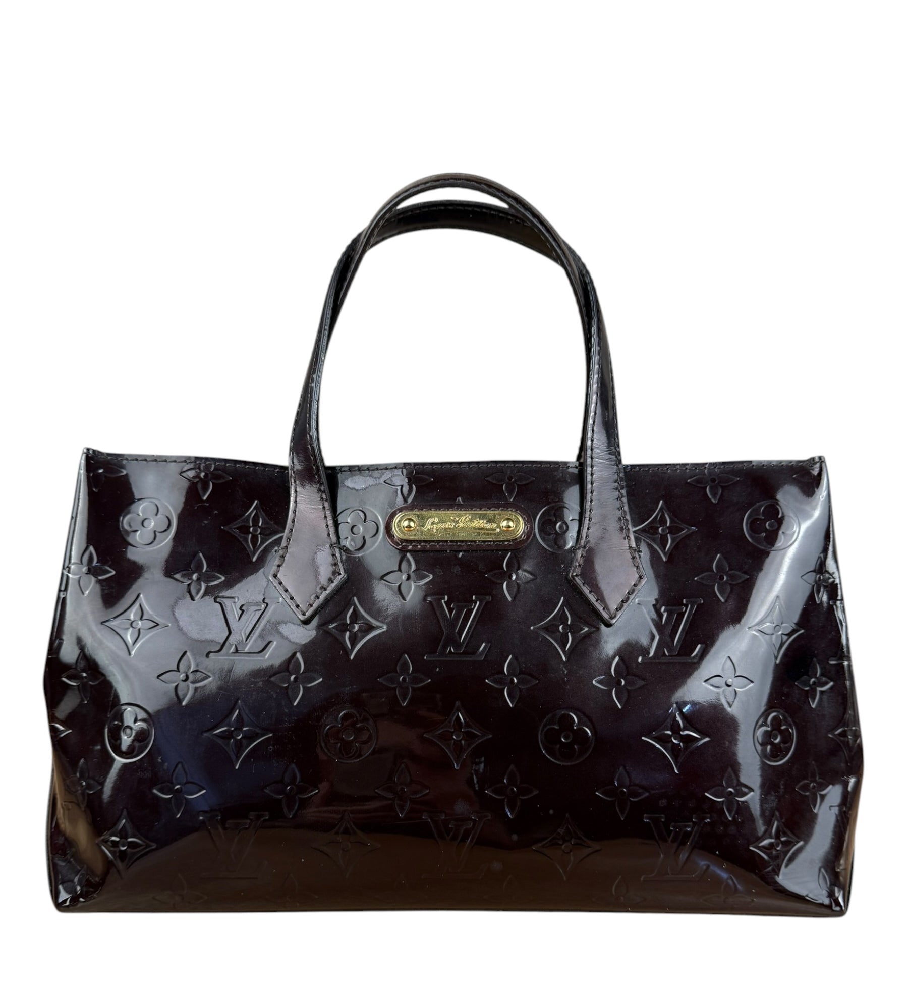 Louis Vuitton Amarante Monogram Vernis Wilshire Hand Bag PM