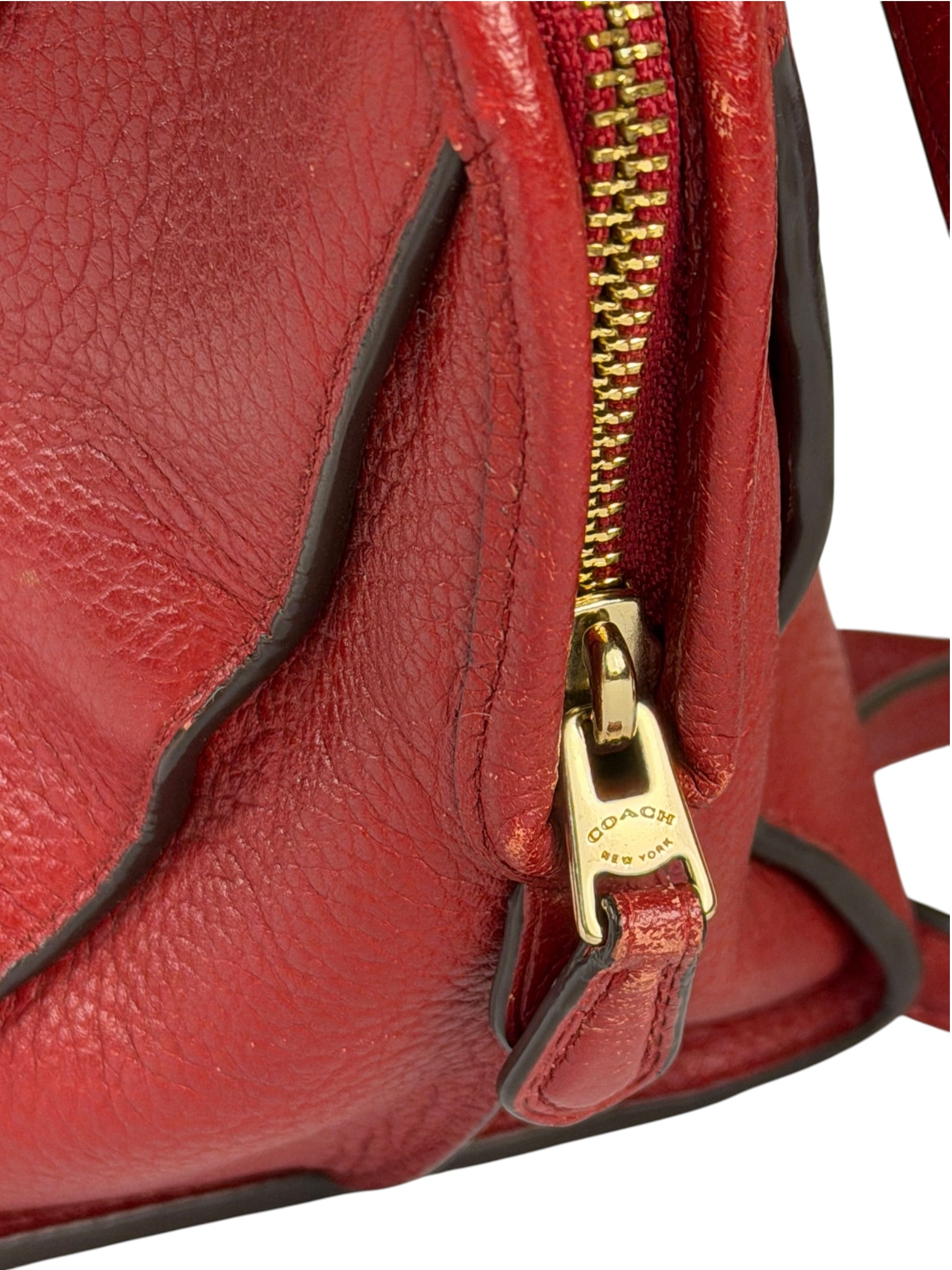 Coach Red Leather Mini Rowan Two-Way Bag