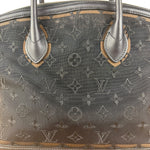 Louis Vuitton Limited Edition Black Monogram Transparence Lockit Hand Bag