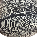 Dior Black/White Shawn Stussy Curvy Script Roller Bag