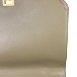 Celine Tri-Color Beige Leather/Suede Trapeze Medium Two-Way Bag