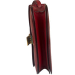 Celine Red Leather Box Crossbody Bag