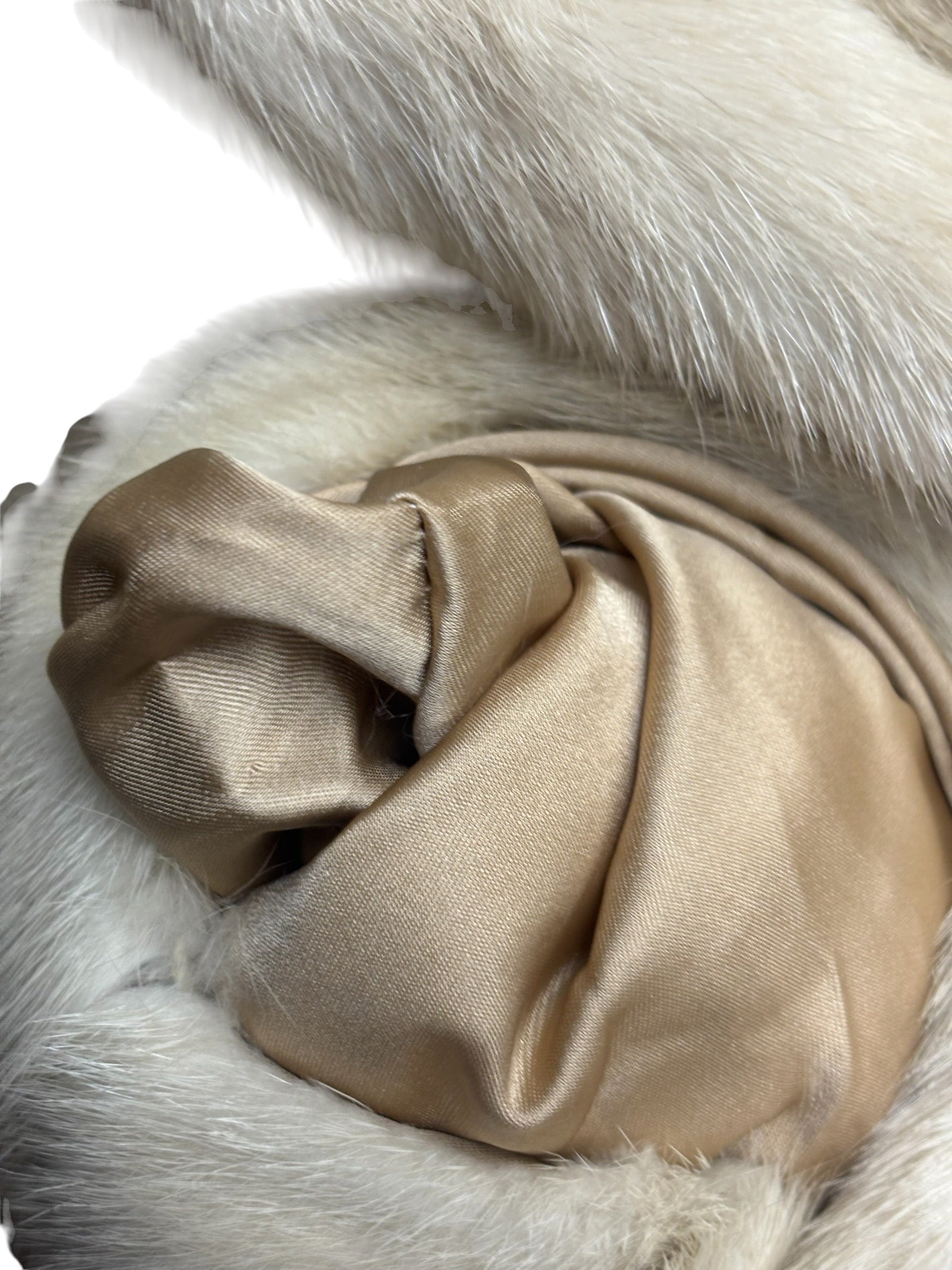 Vintage Cream Mink Fur Coat