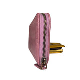 Bottega Veneta Intreccio Long Zip Wallet Pink
