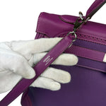 Hermes Kelly 35 Purple Ghillies Swift Togo Leather Handbag 2015