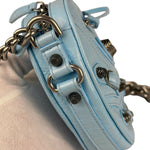 Balenciaga Light Blue Heart Le Cagole Chain Bag