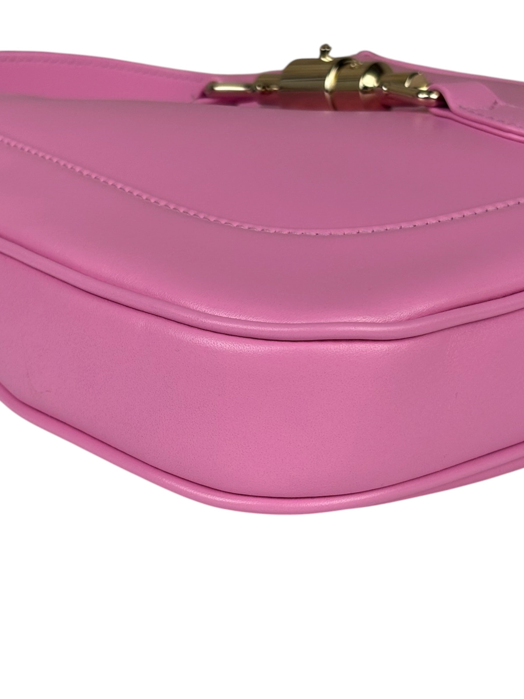 Gucci Pink Leather Jackie 1961 Hobo Bag