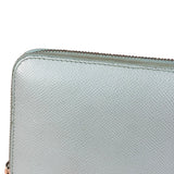 Bvlgari Blue Leather Long Zippy Wallet