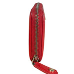 Vivienne Westwood Red Long Zip Orb Wallet