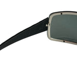 Chanel Black Quilted Y2K Wide Frame Sunglasses