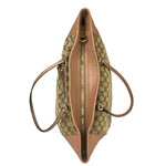 Gucci Beige/Pink Leather Trim Bree Shoulder Bag