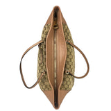 Gucci Beige/Pink Leather Trim Bree Shoulder Bag
