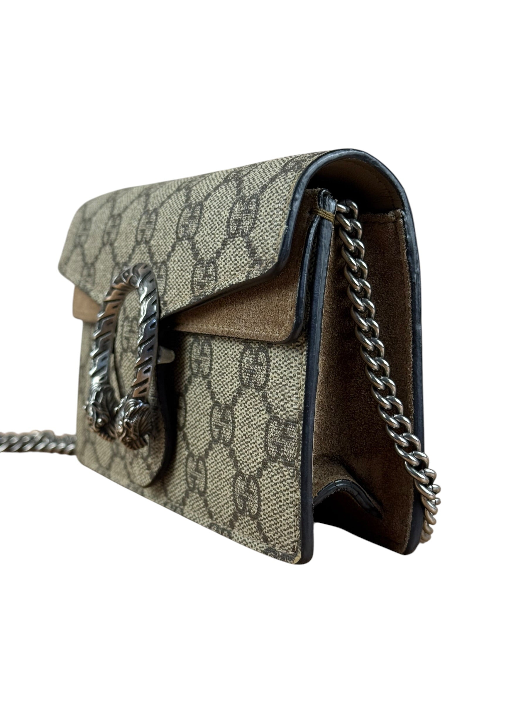 Gucci Dionysus GG Supreme Super Mini Bag Beige/Taupe