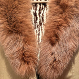 Vintage Fur Lined Trench Coat