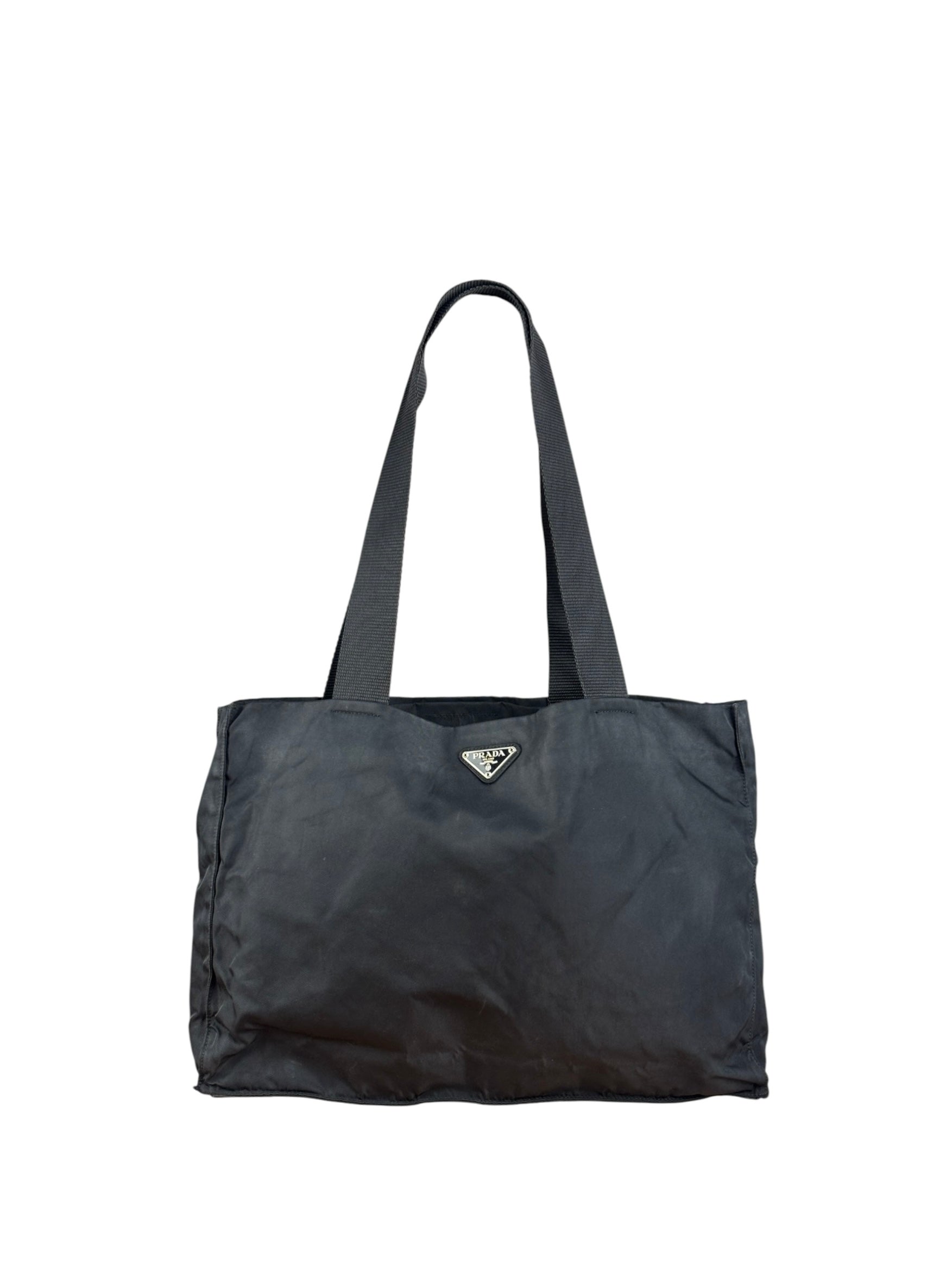 Prada Black Tessuto Nylon Tote Bag
