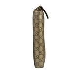 Gucci Metallic Gold Patent Leather GG Zippy Compressed Wallet