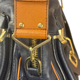 Chloe Night Blue Leather Medium Paraty Military Hand/Shoulder Bag