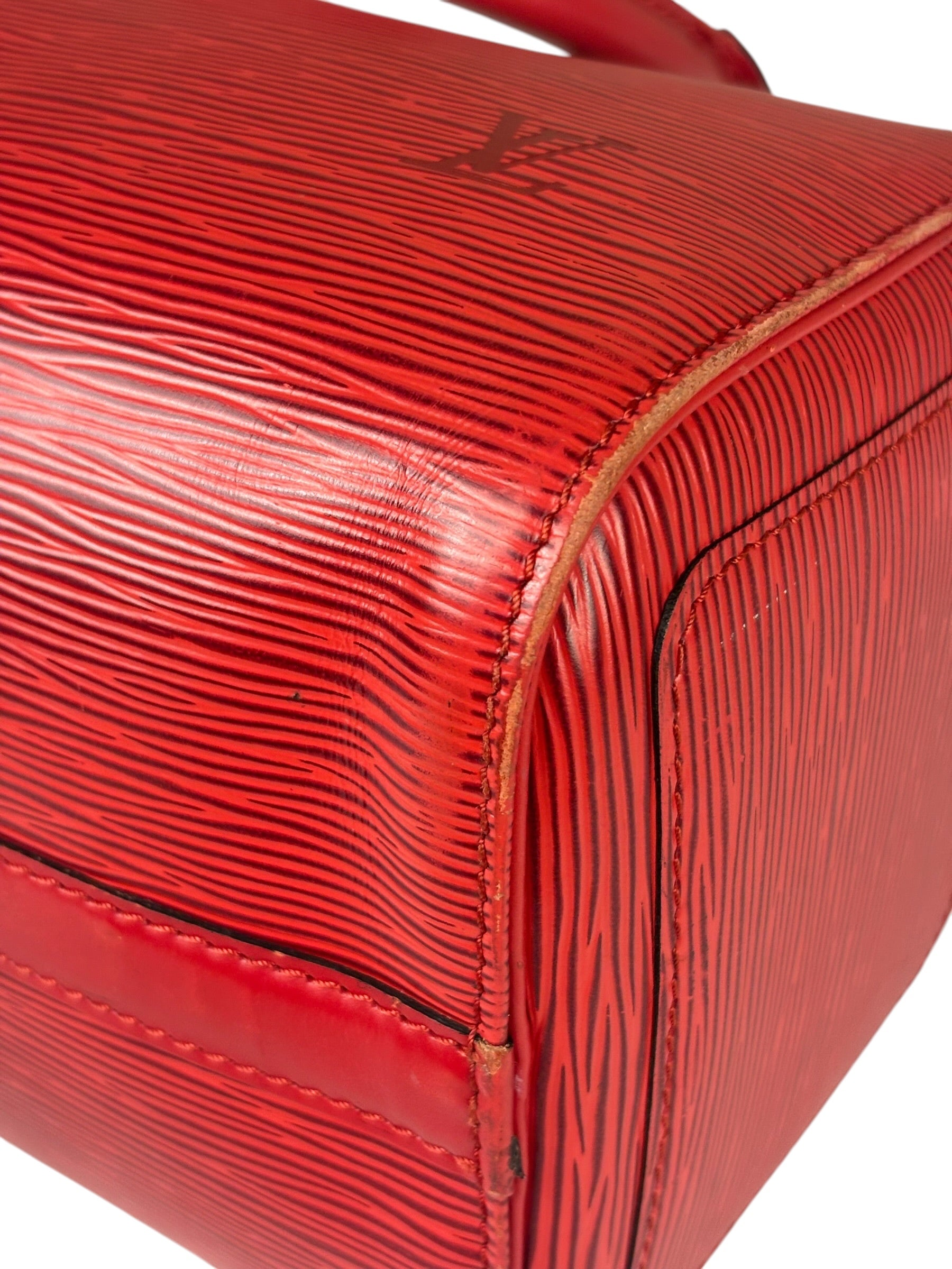 Louis Vuitton Red Epi Leather Speedy 25cm