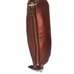 Coach Metallic Currant Leather Charley Crossbody