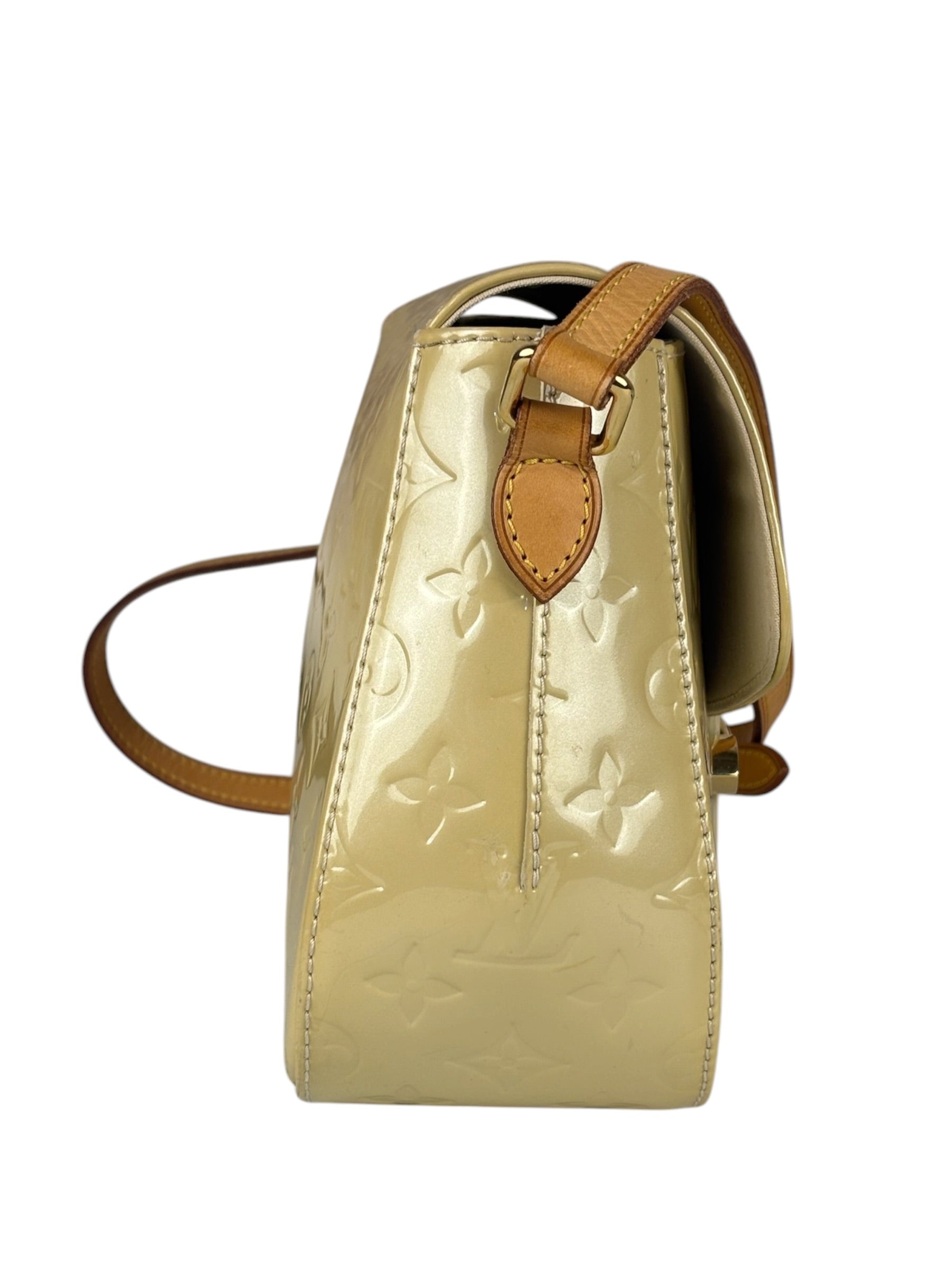 Louis Vuitton Yellow Monogram Vernis Bellflower GM Shoulder Bag