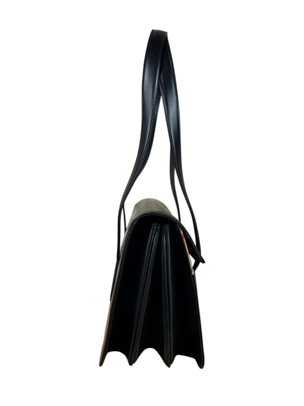 Burberry Black Leather Shadow Horse Nova Check Handbag