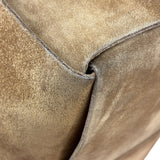 Bottega Veneta Brown Suede Maxi Intrecciato Arco Tote