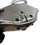 Chloe Metallic Silver Leather Paddington Pochette