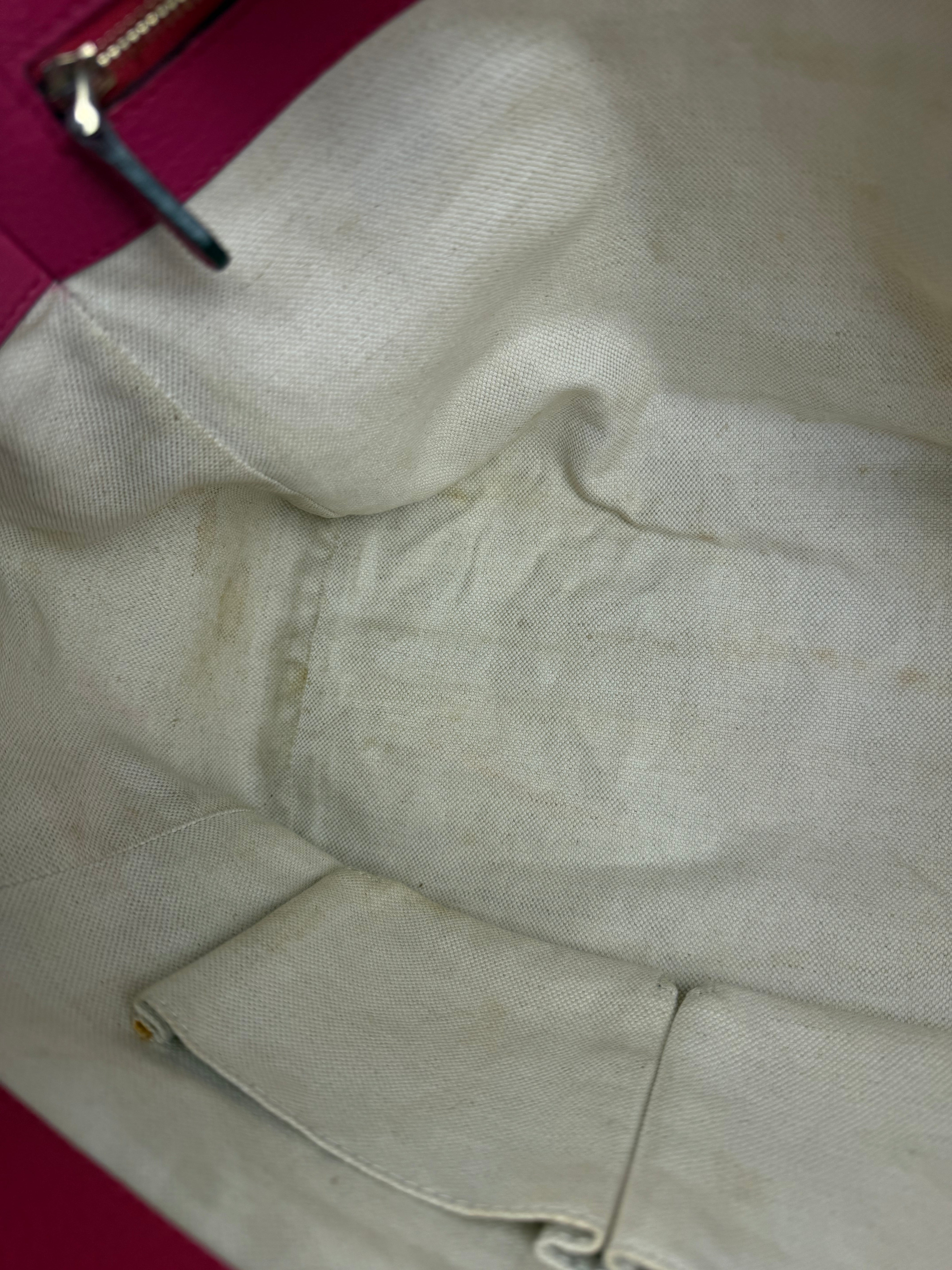 Gucci Pink Pebbled Leather Small Swing Tote