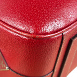Prada Red Leather Bowling Shoulder Bag