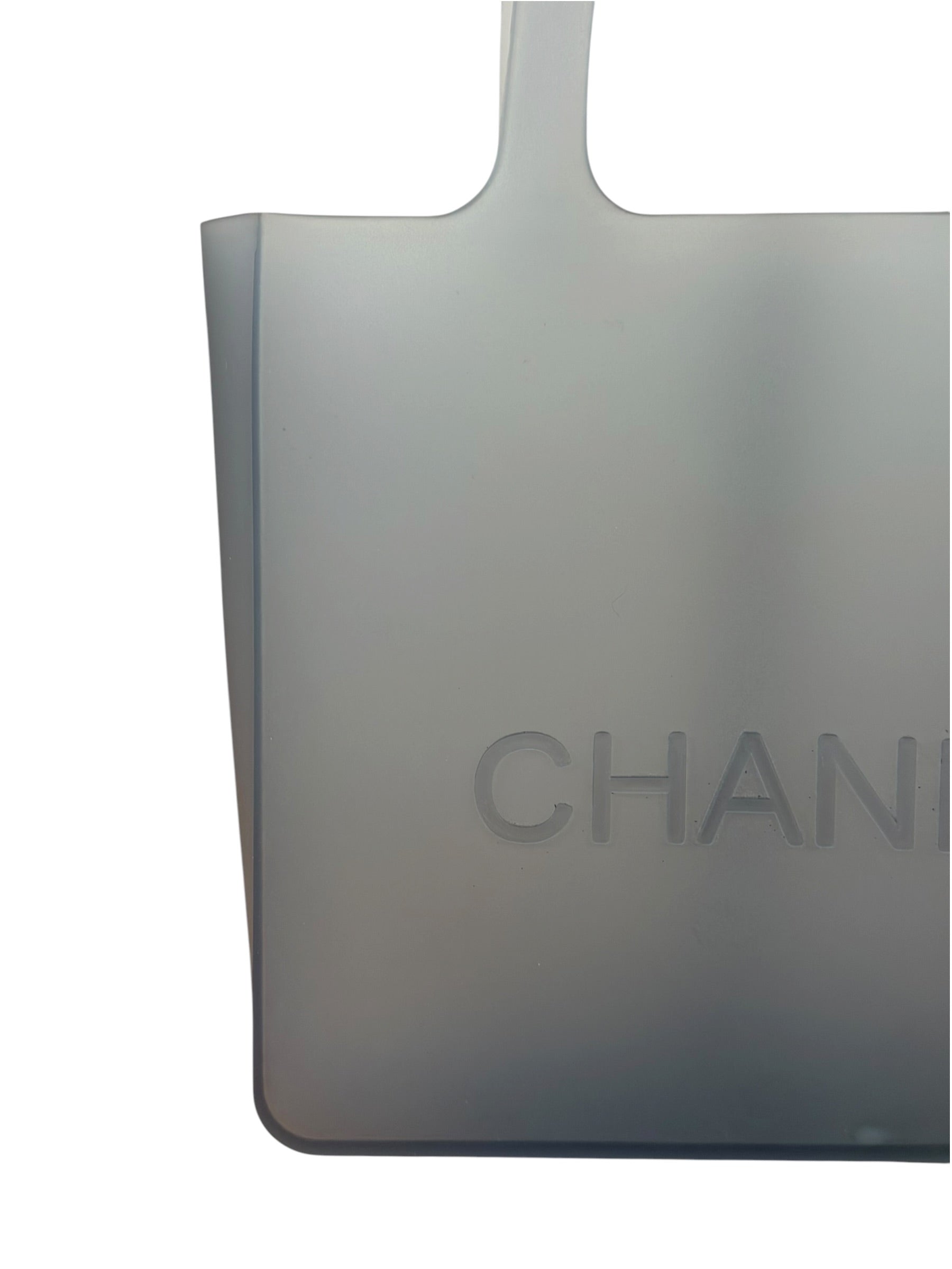 Chanel Blue Rubber Jelly Tote Bag