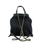 Prada Vintage Black Nylon Drawstring Backpack