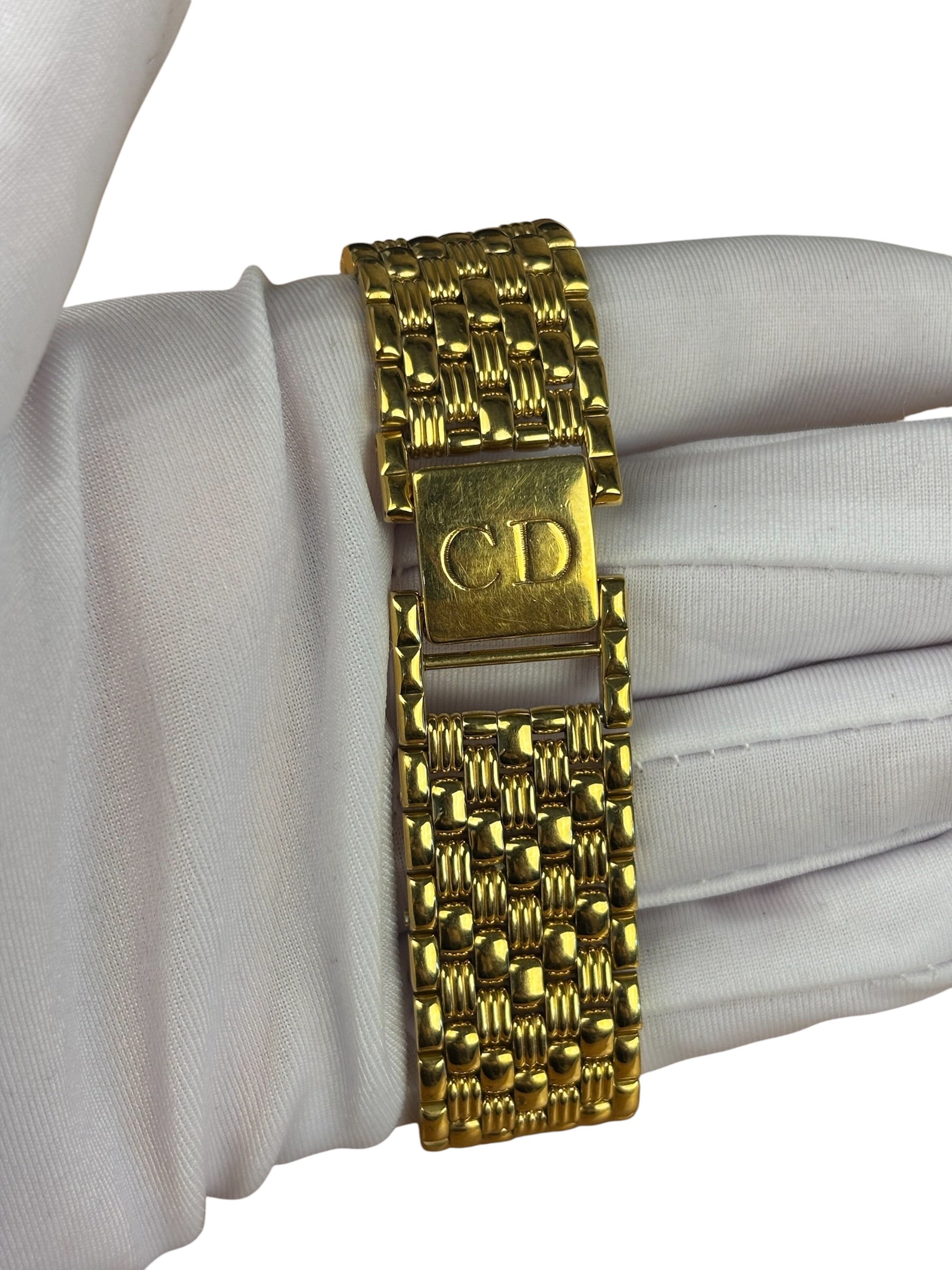 Christian Dior D63151 Gold Plate Octagon Dial