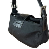 Fendi Mini Baguette Neoprene Black
