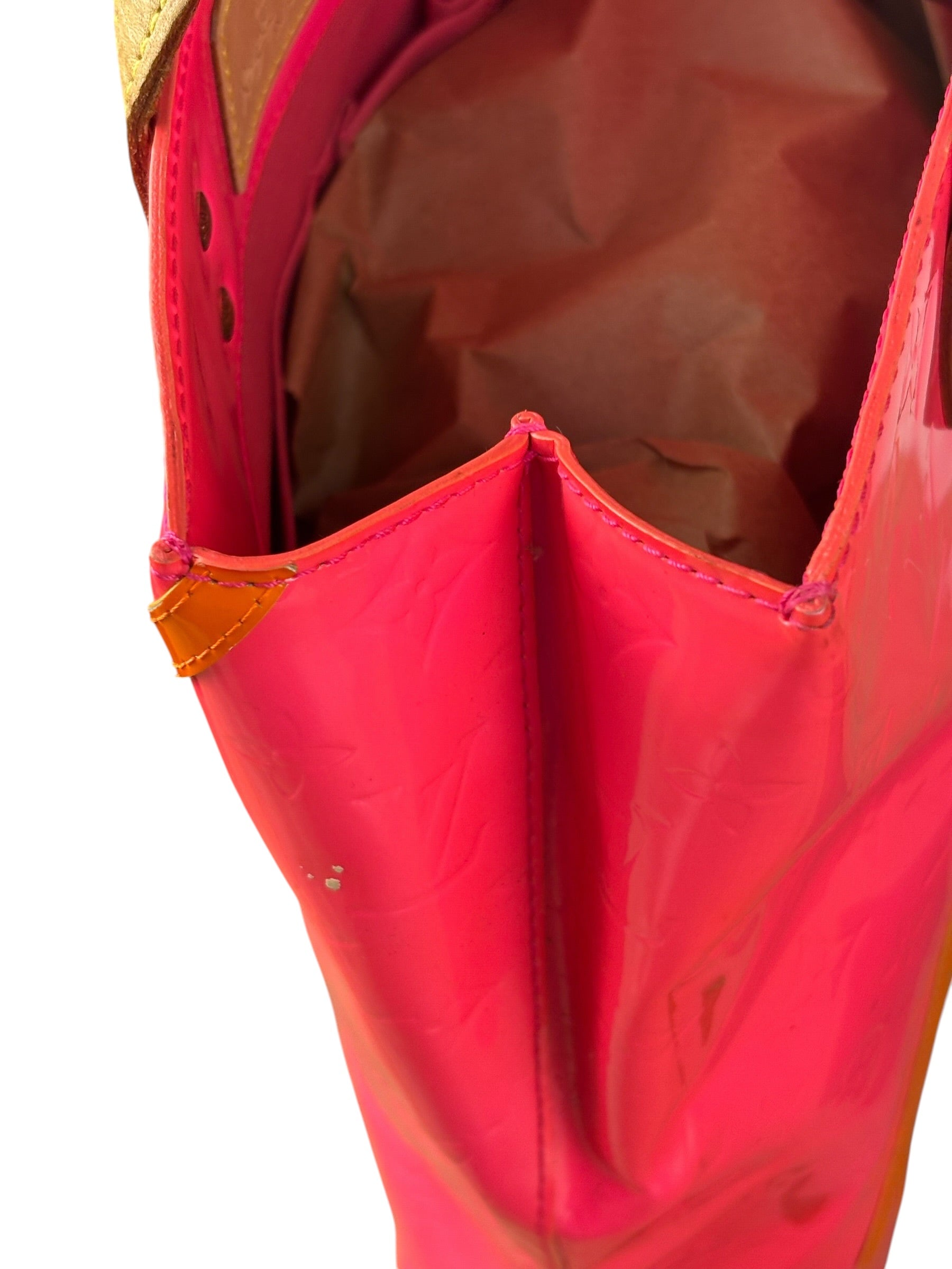 Louis Vuitton x Robert Wilson Fluo Pink Reade Vernis Tote