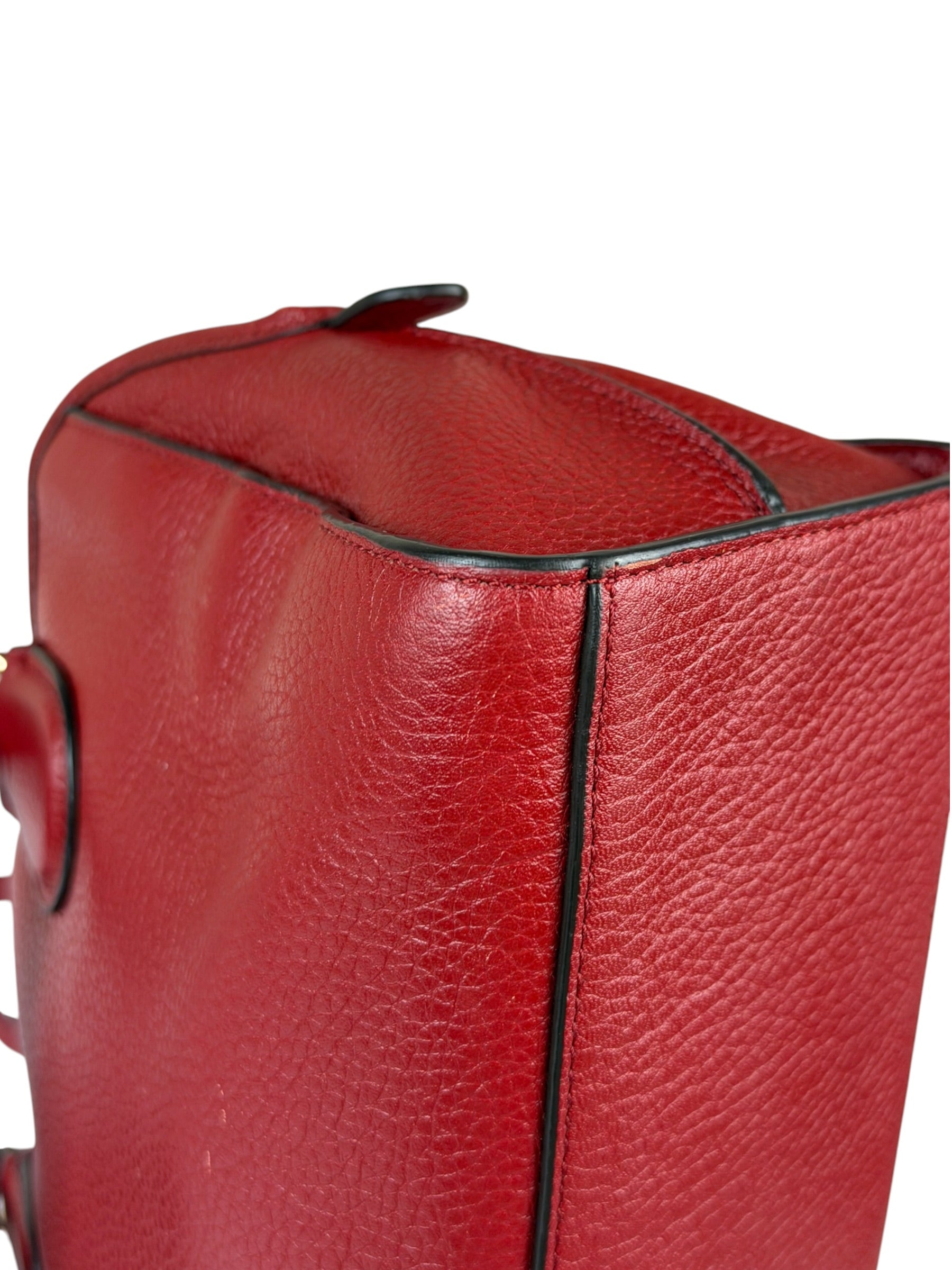 Coach Red Leather Mini Rowan Two-Way Bag