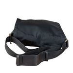 Gucci Black Canvas Flap Messenger Bag
