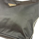 Prada Black Leather Trim/Tessuto Nylon  Shoulder Bag