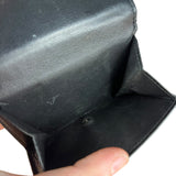 Balenciaga Black Neon Logo Compact Wallet