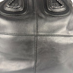 Givenchy Vintage Black Leather Nightinagale Braided Handles Hobo Bag